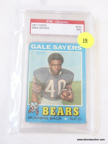 (SC) 1971 TOPPS GALE SAYERS FOOTBALL CARD (GRADED)