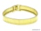 LADIES GOLD TONE LINK SNAKE BRACELET. SUPER THIN MAKES THIS BRACELET ALMOST SEEM LIKE YOU ARE NOT