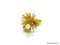 VERY NICE ATOMIC STARBURST GOLD TONE DESIGNER RING ACCENTED WITH A PEARL AND A SIMULATED DIAMOND.