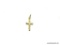 14K SOLID YELLOW GOLD CROSS CHARM MARKED ON THE SIDE. 5/8