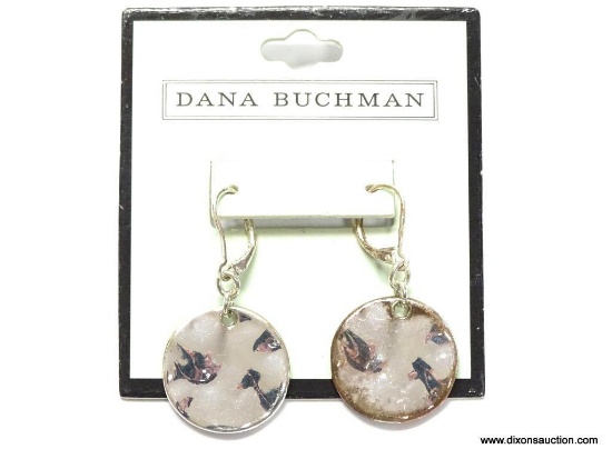 DANA BUCHMAN DESIGNER EARRINGS STILL ON THE CARD. LIGHTLY TARNISHED FROM AGE, JUST NEED TO BE WIPED