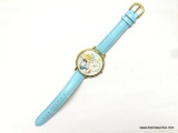 VERY NICE LARGE NURSE'S WRIST WATCH. DEPICTS A NURSE AS AN ANGEL. HAS A SMALL HAPPY FACE, A