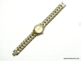 ANNE KLEIN II LADIES WATCH WITH DATE WINDOW AT 6 O'CLOCK. 2 TONE FINISH. MODEL# 10/4059. 6.5
