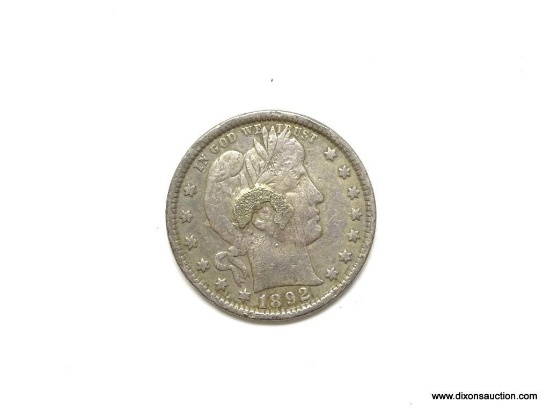 1892 VF BARBER QUARTER