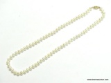 14K LADIES PEARL 18'' NECKLACE 5MM