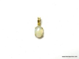 14K YELLOW GOLD 1CT OPAL PENDANT