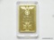 Facsimile German World War II Deutsche Reichsbank Gold Bar. Measures 1 1/16