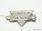 German World War II 1933 Zeppelin Tag Chicago Airship Badge. Measures 1 7/8