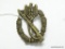 German World War II Army Bronze Infantry Assault Badge. The reverse side is maker marked 