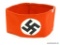 German World War II SA Sturm Abteilung Swastika Arm Band. Measures 10