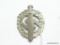 German World War II Silver SA Sports Badge. The reverse side is maker marked 