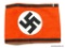 German World War II Waffen SS Swastika Arm Band. Measures 8 1/4