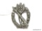 German World War II Army Silver Infantry Assault Badge. The reverse side is maker marked 