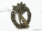 German World War II Army Bronze Infantry Assault Badge. The reverse side is maker marked 