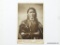 Old West Crow Indian Warrior Cabinet Card Photograph. Measures 4 1/4