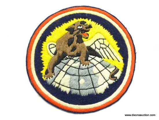 USAAF World War II Army Air Force Fighter Squadron Flight Jacket Patch. Measures 5 1/2" in diameter.