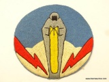 USAAF World War II Army Air Force Fighter Squadron Flight Jacket Patch. Measures 5 1/2