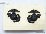 Pair of USMC Viet Nam Era Marine Corps EM Collar Insignia. They measure 1