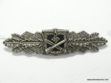 German World War II Army Silver Close Combat Clasp. The reverse side is maker marked 