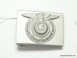 German World War II Waffen SS Enlisted Mans Combat Belt Buckle. The front reads 