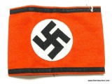German World War II Waffen SS Swastika Arm Band. Measures 8 1/4