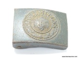 German World War II Army Enlisted Mans Belt Buckle. The front reads 