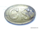 Confederate States Civil War CS Army Enlisted Mans Belt Buckle. Measures 3 1/2