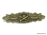 German World War II Army Bronze Close Combat Clasp. The reverse side is maker marked 