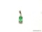 10K WHITE GOLD LADIES 1.5CT CHATAN EMERALD PENDANT