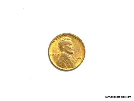 1955 LINCOLN CENT - PARTIAL DOUBLE DATE