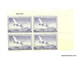 4 -$2 DUCK STAMPS 1951 LISTING $450 PLATE BLOCK