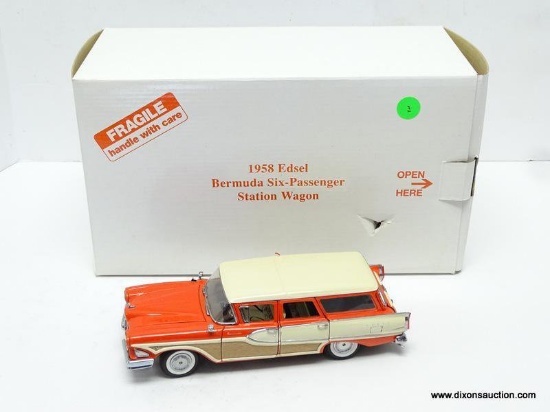 DANBURY MINT 1958 EDSEL BERMUDA 6 PASSENGER STATION WAGON. BRAND NEW IN BOX. 1:24 SCALE