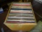 BOX FULL OF RECORDS UNDER TABLE 1. APPROX. 100 PLUS OR MINUS. INCLUDES CHET ATKINS, EDDY ARNOLD, THE