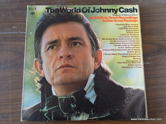 The World of Johnny Cash, Deluxe 2 record set, Columbia Records, GP 29, VGC, Side #1 I still miss