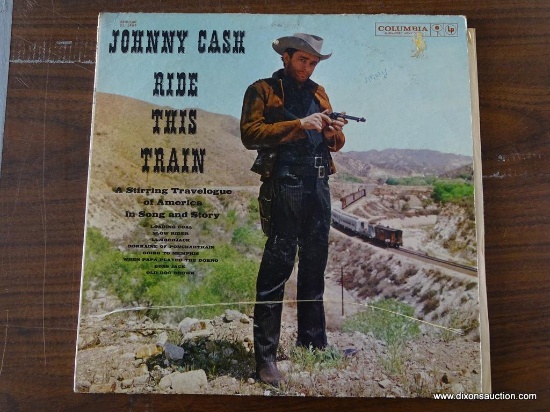 Johnny Cash, Ride This Train, Columbia Records, CL 1464, GC, Side #1 Loading Coal, Side #2 Going To