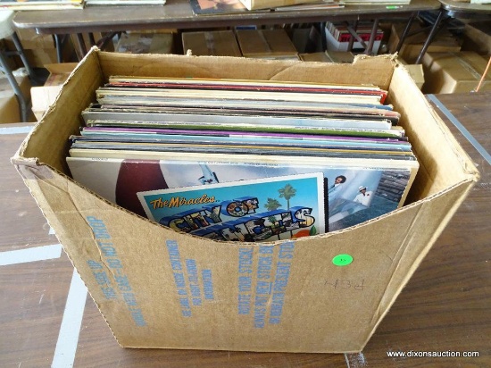 LOT OF 43 RECORDS. INCLUDES MARVIN GAYE, DIANA ROSS, THE DELLS, RITA MOSS, JOHNNY NASH, BAR-KAYS