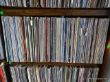 SHELF LOT OF RECORDS. 200 PLUS OR MINUS. SHELF 2 RACK 3. INCLUDES LEROY LEWIS, CHAD MITCHELL TRIO,