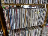 SHELF LOT OF RECORDS. 200 PLUS OR MINUS. SHELF 2 RACK 5. INCLUDES CHET ATKINS, PAUL ANKA, THE AMES