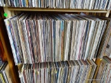 SHELF LOT OF RECORDS. 200 PLUS OR MINUS. SHELF 3 RACK 5. INCLUDES BEN E. KING, THE KINGSTON TRIO,