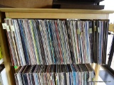 SHELF LOT OF RECORDS. 200 PLUS OR MINUS. SHELF 1 RACK 7. INCLUDES THE 3 SUNS, FRANKIE CARLE, JOHNNY