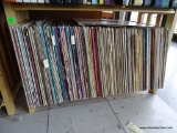 SHELF LOT OF RECORDS. 200 PLUS OR MINUS. SHELF 4 RACK 7. INCLUDES MITTS MILLER, LIBERACE, JIM REEVES