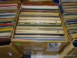 BOX FULL OF RECORDS UNDER TABLE 2. APPROX. 100 PLUS OR MINUS. INCLUDES ARTHUR 