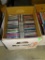 (TABLES) BOX OF CDS: THE BEATLES. THE WIZARD OF OZ SOUNDTRACK. TRIBUTE TO ABBA. LEANN RIMES. MARIAH