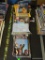 (TABLES) LOT OF MISC. BOOKS: SOME NEWSWEEK MAGAZINES. SOME TV GUIDES. 2 MICHAEL JACKSON TRIVIA