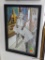 (WALL) FRAMED AND MIRRORED BACK MARILYN MONROE PHOTO. IN BLACK FRAME 12.75