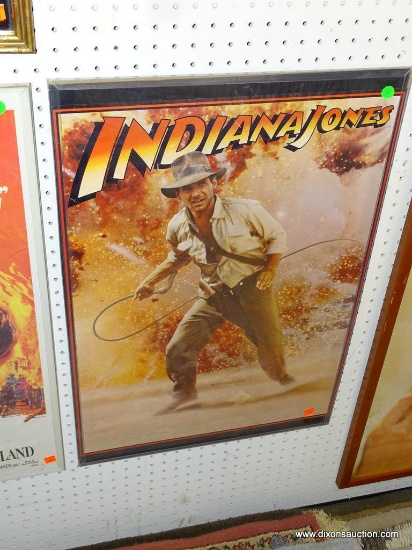 (WALL) INDIANA JONES MOVIE POSTER IN CLEAR PROTECTIVE CASE: 20"x30"