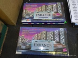 (METAL SHELVES) 2 NEON LICENSE PLATE COVERS. BOTH IN ORIGINAL BOXES (NOT TESTED FOR WORKING