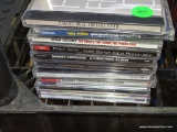 (METAL SHELVES) LOT OF 10 CDS: EAGLES. BARBRA STREISAND. KENNY CHESNEY. ENGLEBERT HUMPERDINCK. ETC.