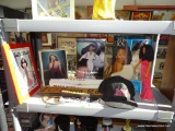 (METAL SHELVES) SHELF LOT OF DIANA ROSS MEMORABILIA: LIMITED EDITION DIANA ROSS DOLL IN ORIGINAL