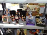 (METAL SHELVES) SHELF LOT: THREE 7/11 SUPER BIG GULP CUPS FEATURING MEMBERS OF KISS. OZZY OSBOURNE